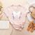 Baseball Bow Baseball Mom Women Baseball Mama Premium Women's Heather T-Shirt Heather Peach