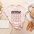 Baseball Mom Alphabet Women's Heather T-Shirt Heather Peach