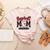 Baseball Mom Red Varsity Baseball Mama Cute Mother's Day Women's Heather T-Shirt Heather Peach