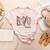 Baseball Mom Shirt Heart Love Baseball Lalalife Women's Heather T-Shirt Heather Peach