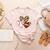 Football Baseball Heart Football Baseball Mom Women's Heather T-Shirt Heather Peach