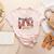 Leopard Baseball Mom Game Day Vibes Mother's Day Women's Heather T-Shirt Heather Peach