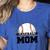 American Flag Patriotic Game Day Baseball Mom Women's Heather T-Shirt Heather True Royal American Flag Patriotic Game Day Baseball Mom Women's Heather T-Shirt Heather True Royal