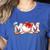 Ball Mom Bow Tie Baseball Mom Women's Heather T-Shirt Heather True Royal