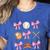 Baseball Coquette Bow Baseball Mama Baseball Mom Premium Women's Heather T-Shirt Heather True Royal Baseball Coquette Bow Baseball Mama Baseball Mom Premium Women's Heather T-Shirt Heather True Royal