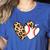 Baseball Heart Leopard Heart Sport Baseball Mom Women's Heather T-Shirt Heather True Royal Baseball Heart Leopard Heart Sport Baseball Mom Women's Heather T-Shirt Heather True Royal