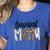 Baseball Mama Coquette Mother's Day Baseball Mom Vintage Women's Heather T-Shirt Heather True Royal