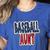 Baseball Mama Dalmatian Spots Baseball Mom Women's Heather T-Shirt Heather True Royal