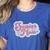 Baseball Mama Senior 2024 Class Of 24 Baseball Mom Graduate Women's Heather T-Shirt Heather True Royal