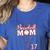 Baseball Mom 17 Number 17 Jersey Team Numbered Jersey Women's Heather T-Shirt Heather True Royal