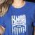 Baseball MOM Cool USA American Flag Family Reunion Women's Heather T-Shirt Heather True Royal Baseball MOM Cool USA American Flag Family Reunion Women's Heather T-Shirt Heather True Royal