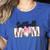 Baseball Mom Coquette Women Girls Baseball Mama Women's Heather T-Shirt Heather True Royal