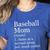 Baseball Mom Definition Sarcastic Sports Women's Heather T-Shirt Heather True Royal