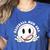 Baseball Mom Era Ball Mom Smile Face Groovy Mother's Day Women's Heather T-Shirt Heather True Royal Baseball Mom Era Ball Mom Smile Face Groovy Mother's Day Women's Heather T-Shirt Heather True Royal