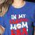 In My Baseball Mom Era Cute Groovy Baseball Women's Heather T-Shirt Heather True Royal