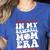 In My Baseball Mom Era Groovy Baseball Mom Team Mother's Day Women's Heather T-Shirt Heather True Royal