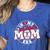 Baseball Mom Era For Women Player Mother Women's Heather T-Shirt Heather True Royal