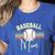 BASEBALL MOM Fun RETRO LOOK Premium Women's Heather T-Shirt Heather True Royal