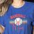 BASEBALL MOM Fun RETRO LOOK Women's Heather T-Shirt Heather True Royal BASEBALL MOM Fun RETRO LOOK Women's Heather T-Shirt Heather True Royal