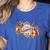 Baseball Mom With Garden Flowers Women's Heather T-Shirt Heather True Royal Baseball Mom With Garden Flowers Women's Heather T-Shirt Heather True Royal