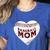 Baseball Mom Heart Love Mother's Day Game Day Support Women's Heather T-Shirt Heather True Royal Baseball Mom Heart Love Mother's Day Game Day Support Women's Heather T-Shirt Heather True Royal