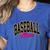 Baseball Mom Leopard Baseball Mama Life Girls Women Baller Premium Women's Heather T-Shirt Heather True Royal