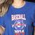 Baseball Mom Loud & Proud Since 1974 Raglan Baseball Tee Women's Heather T-Shirt Heather True Royal