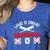 Baseball Mom Loud Proud Quote Game Day Sports Mama Saying Women's Heather T-Shirt Heather True Royal