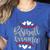 Baseball Mom Mama Women's Heather T-Shirt Heather True Royal Baseball Mom Mama Women's Heather T-Shirt Heather True Royal