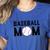 Baseball Mom Mommy Mama Mother's Day Women Retro Ball Sports Women's Heather T-Shirt Heather True Royal
