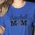 Baseball Mom Mother`s Day Women's Heather T-Shirt Heather True Royal