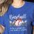 Baseball Mom Like A Normal Mom But Louder & Prouder Women Women's Heather T-Shirt Heather True Royal
