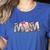 Baseball Mom With Pink Bow Women's Heather T-Shirt Heather True Royal