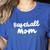 Baseball Mom Retro Women's Heather T-Shirt Heather True Royal
