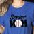 Baseball Mom Senior 2025 Mama Baseball Players High School Women's Heather T-Shirt Heather True Royal