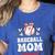 Baseball Mom Shirt Mama Women Baseball Shirt For Women's Heather T-Shirt Heather True Royal