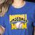 Baseball Mom Sports Mom Yellow Women's Heather T-Shirt Heather True Royal Baseball Mom Sports Mom Yellow Women's Heather T-Shirt Heather True Royal