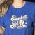 Baseball Mom Squad Women's Heather T-Shirt Heather True Royal