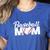 Baseball Mom Vintage Heart Present For Baseball Mama Women's Heather T-Shirt Heather True Royal