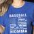 Baseball Momma Mom USA Flag 4th Of July Women's Heather T-Shirt Heather True Royal Baseball Momma Mom USA Flag 4th Of July Women's Heather T-Shirt Heather True Royal