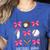 Baseball Nana Era Bows Baseball Mom Women Women's Heather T-Shirt Heather True Royal Baseball Nana Era Bows Baseball Mom Women Women's Heather T-Shirt Heather True Royal