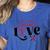 Baseball Softball Baseball Mom LOVE Baseball Women's Heather T-Shirt Heather True Royal