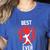 Best Baseball Mom Ever Baseball Women's Heather T-Shirt Heather True Royal Best Baseball Mom Ever Baseball Women's Heather T-Shirt Heather True Royal