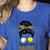 Busy Raising Ballers Tennis Baseball Mom Messy Bun Leopard Women's Heather T-Shirt Heather True Royal Busy Raising Ballers Tennis Baseball Mom Messy Bun Leopard Women's Heather T-Shirt Heather True Royal