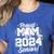 Class Of 2024 Senior Year Baseball Mom Senior 2024 Women's Heather T-Shirt Heather True Royal