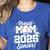 Class Of 2025 Senior Year Baseball Mom Senior 2025 Women's Heather T-Shirt Heather True Royal