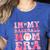 Coquette Bow In My Baseball Mom Era Baseball Mama Mother Day Women's Heather T-Shirt Heather True Royal Coquette Bow In My Baseball Mom Era Baseball Mama Mother Day Women's Heather T-Shirt Heather True Royal