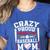Crazy Proud Always Loud Baseball Mom Mother's Day Premium Women's Heather T-Shirt Heather True Royal