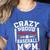Crazy Proud Always Loud Baseball Mom Mother's Day Women's Heather T-Shirt Heather True Royal Crazy Proud Always Loud Baseball Mom Mother's Day Women's Heather T-Shirt Heather True Royal