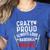 Crazy Proud Always Loud Baseball Mom Women's Heather T-Shirt Heather True Royal